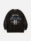 1984® - Denim Patch Embroidered Cotton Sweater - 1984brand