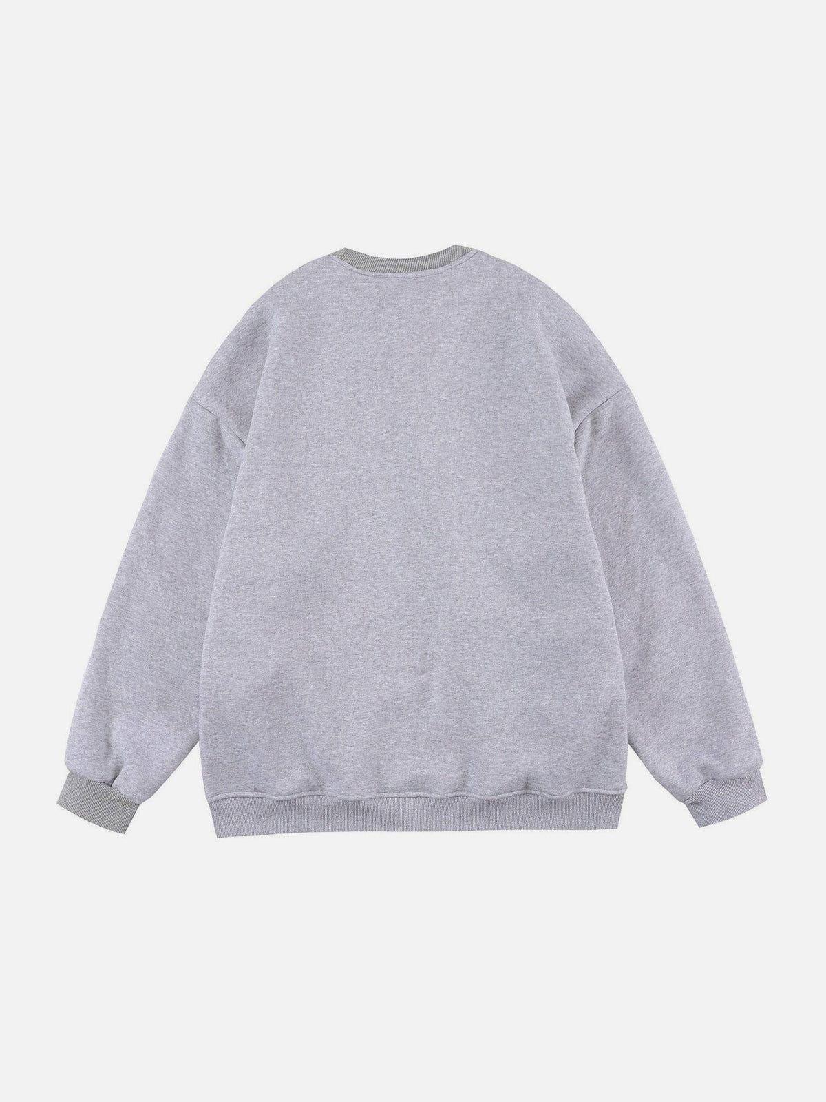 1984® - Denim Pocket Patchwork Sweatshirt - 1984brand