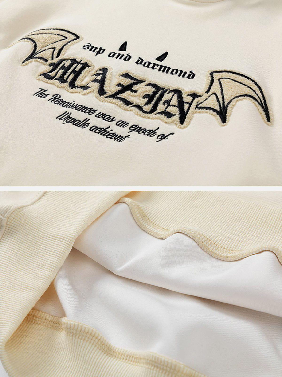 1984® - Devil's Wings Embroidery Hoodie - 1984brand