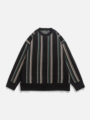 1984® - Dot Vertical Stripe Knit Sweater - 1984brand