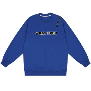 1984® - Earth Letter Pattern Zipper Decoration Sweatshirt - 1984brand