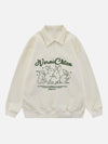 1984® - Embroidered Bunny Waffle Polo Sweatshirt - 1984brand
