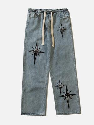 1984® - Embroidered Drawstring Jeans - 1984brand