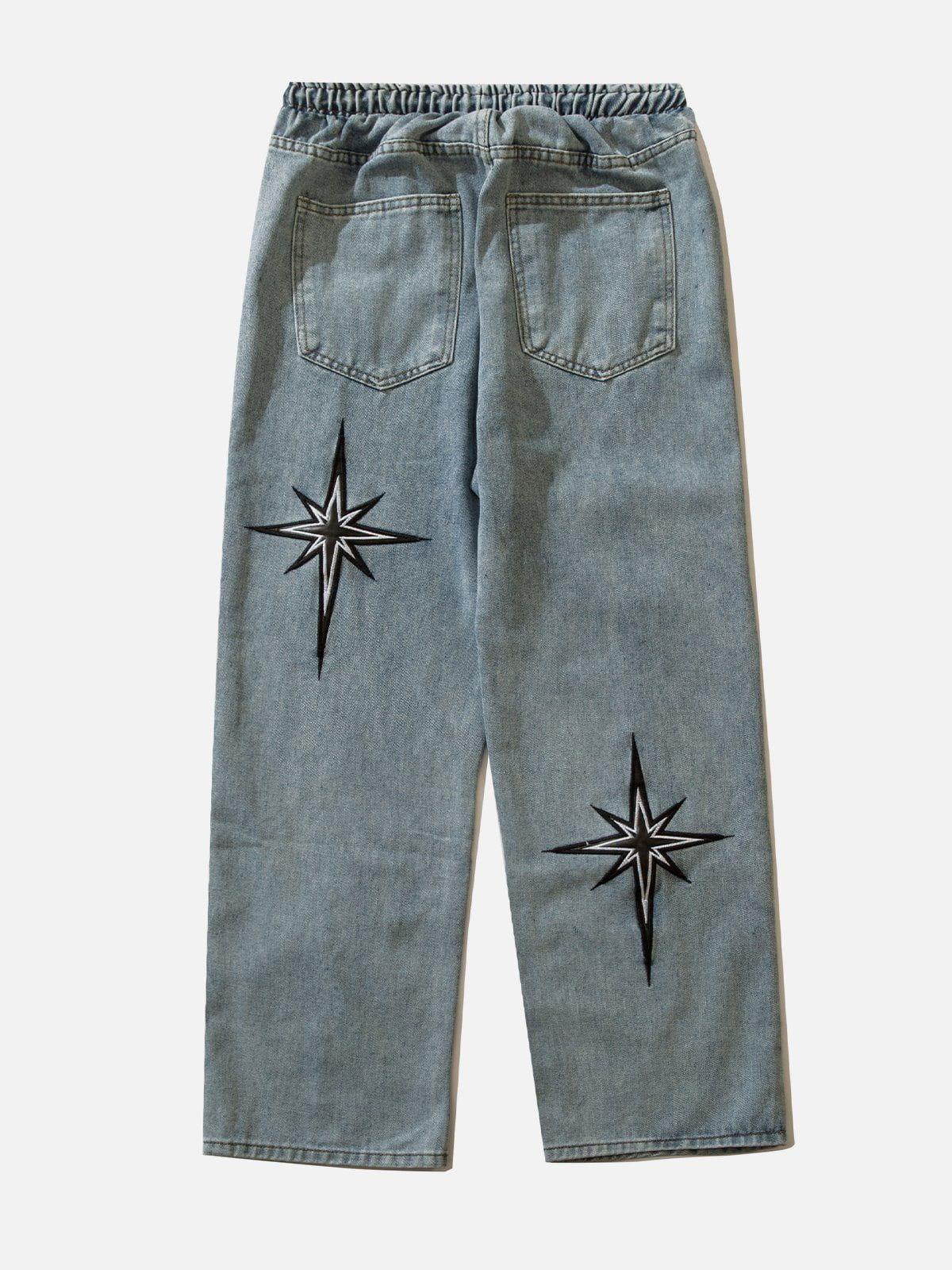 1984® - Embroidered Drawstring Jeans - 1984brand