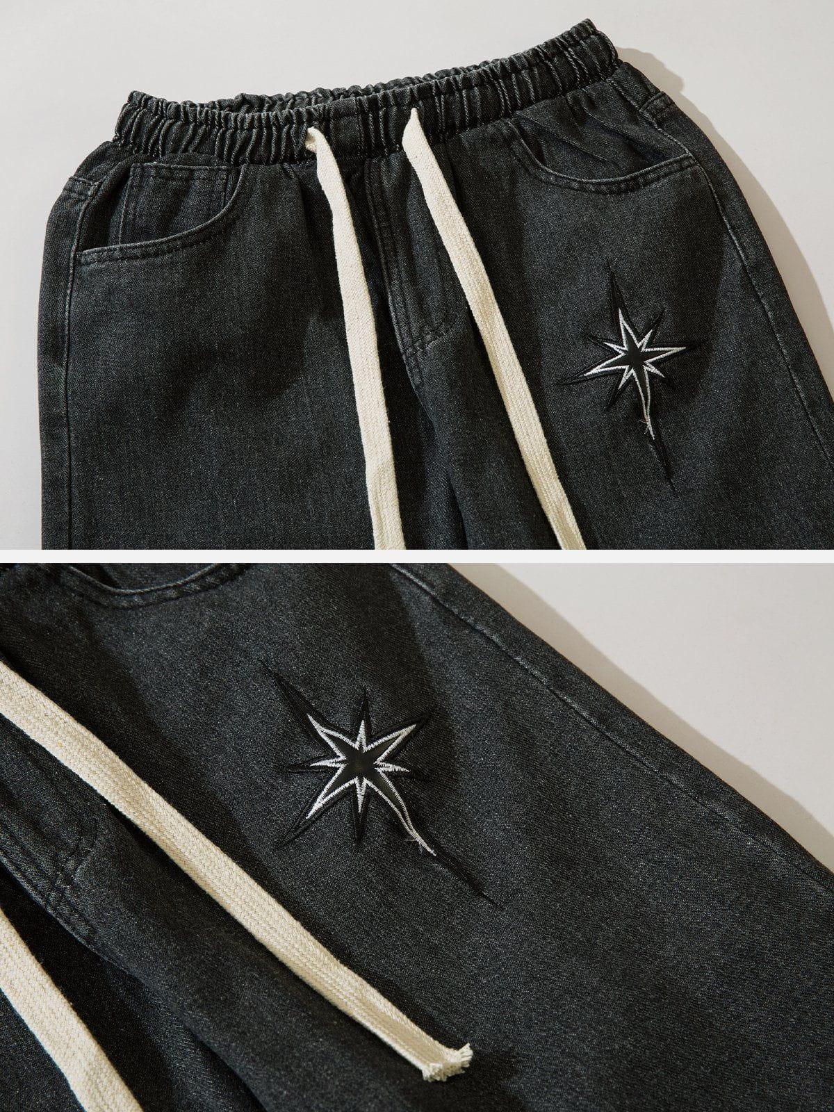 1984® - Embroidered Drawstring Jeans - 1984brand