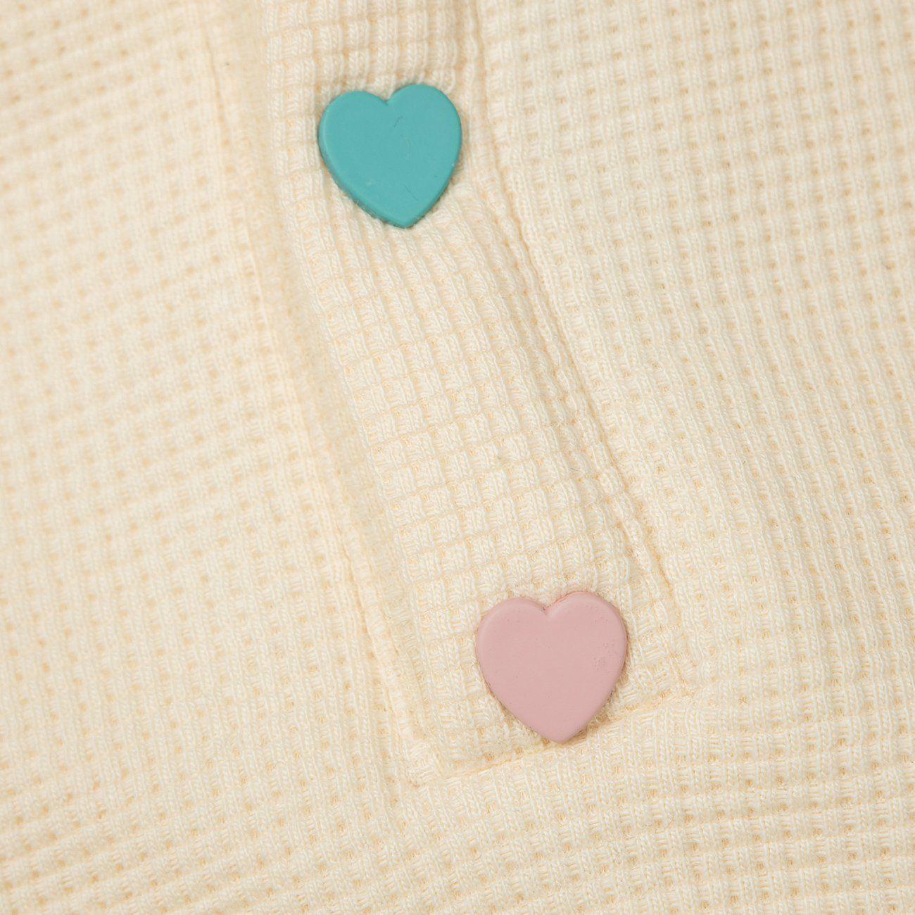 1984® - Embroidered Heart Button Lapel Sweatshirt - 1984brand