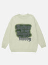 1984® - Embroidered Letter Print Sweater - 1984brand