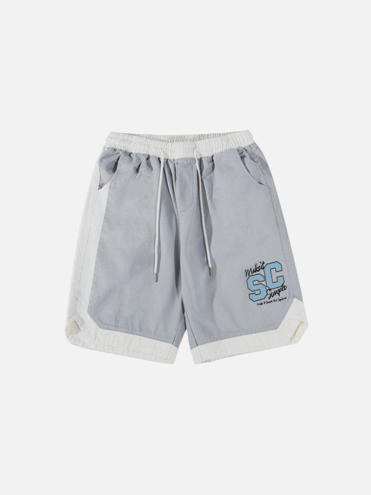 1984® - Embroidered Patchwork Shorts - 1984brand