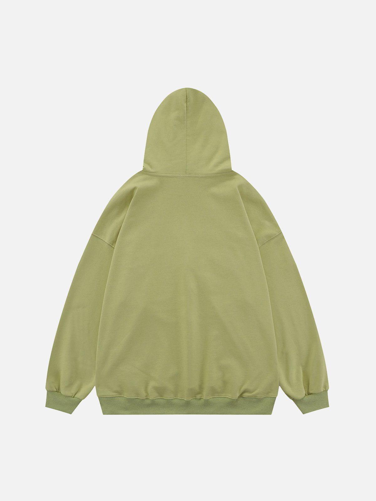 1984® - Embroidery Flower Butterfly Circle Hoodie - 1984brand