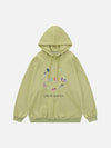 1984® - Embroidery Flower Butterfly Circle Hoodie - 1984brand