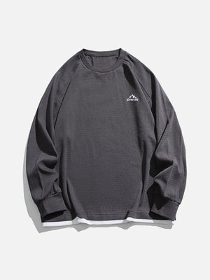 1984® - Embroidery Mountain Fake Two Sweatshirt - 1984brand