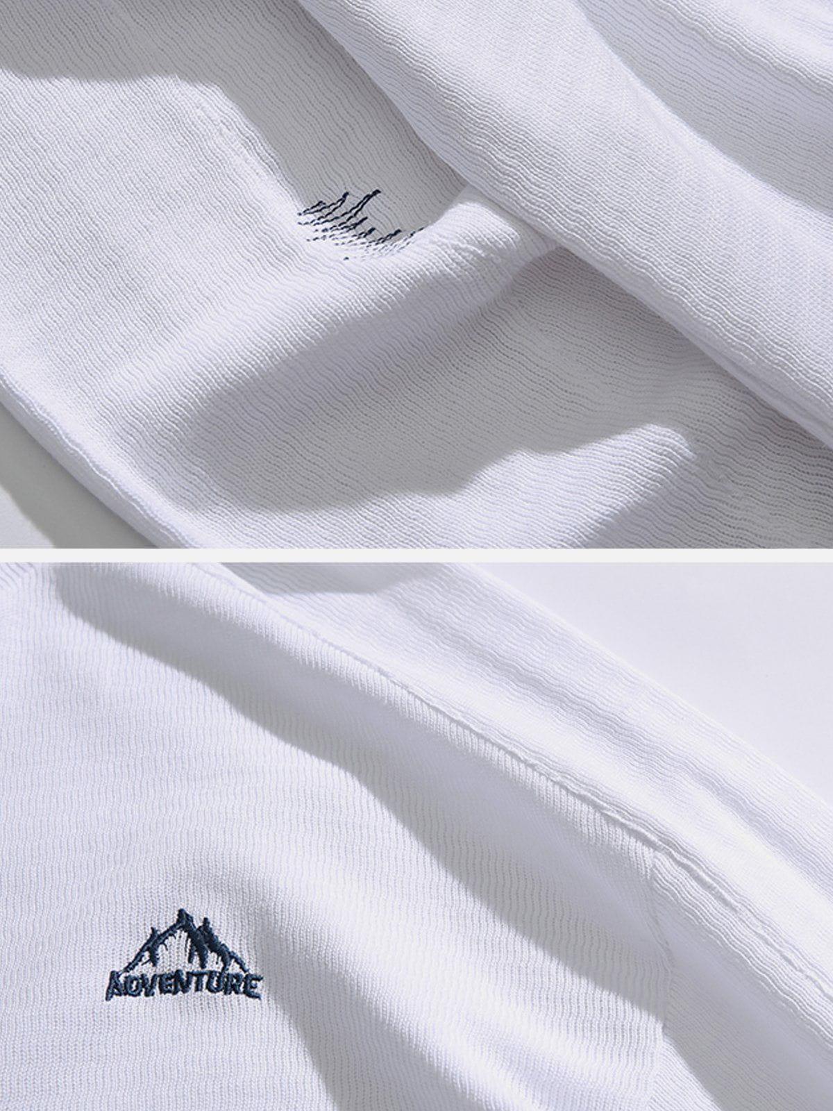 1984® - Embroidery Mountain Fake Two Sweatshirt - 1984brand