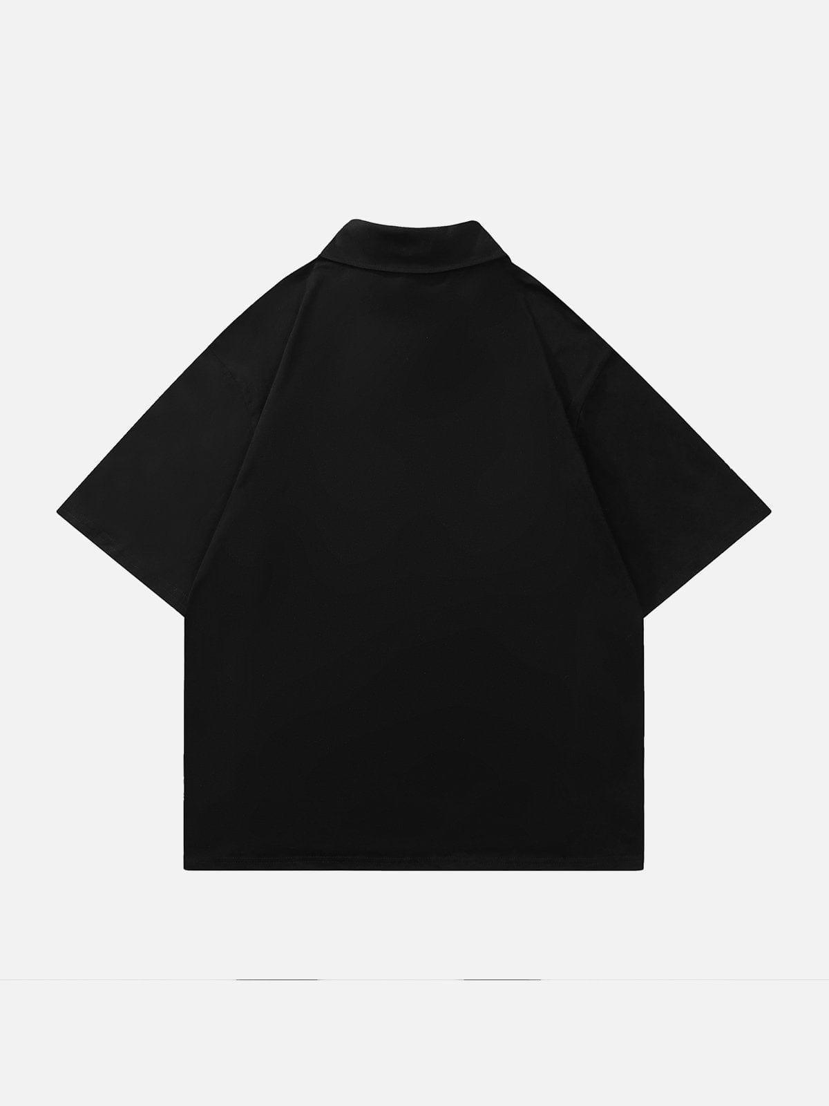 1984® - Embroidery Split Heart Short Sleeve Shirts - 1984brand