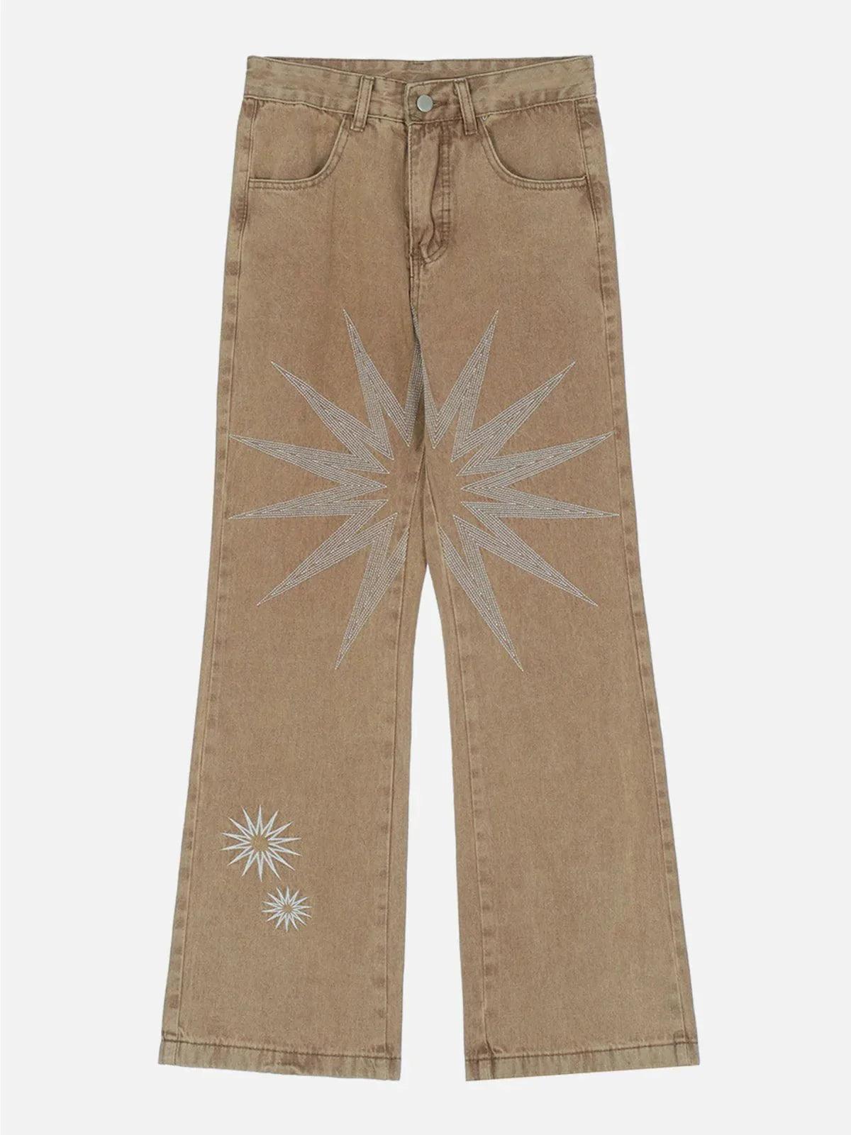 1984® - Embroidery Washed Design Jeans - 1984brand