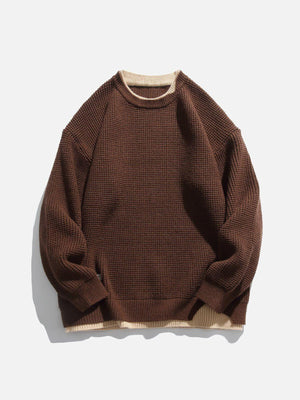 1984® - Fake Two Waffle Sweater - 1984brand