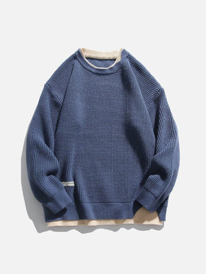 1984® - Fake Two Waffle Sweater - 1984brand