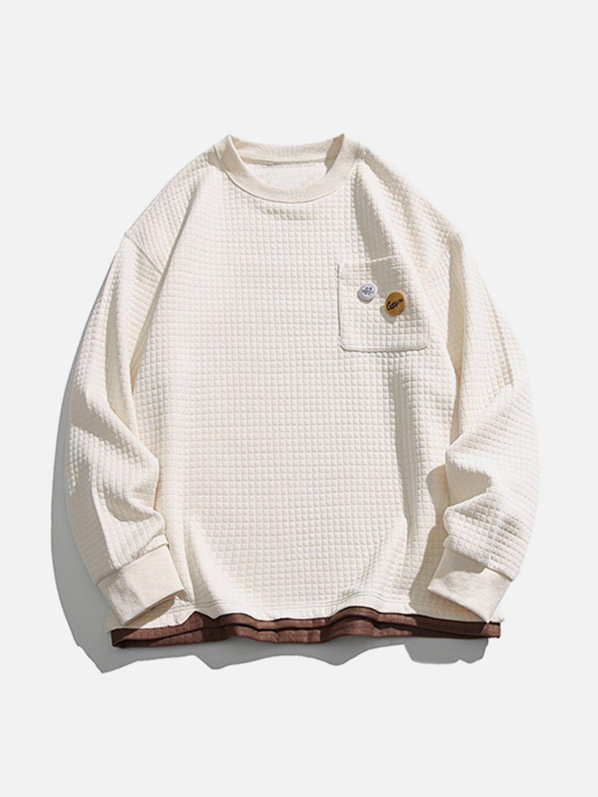 1984® - Fake Two Waffle Sweatshirt - 1984brand