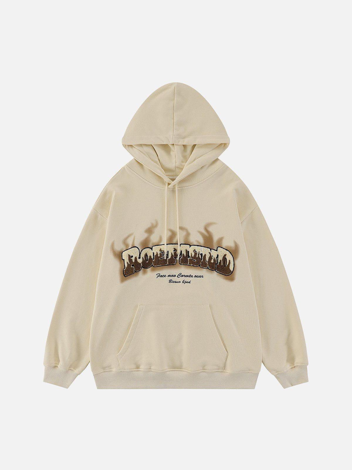 1984® - Flame Flocking Letters Hoodie - 1984brand