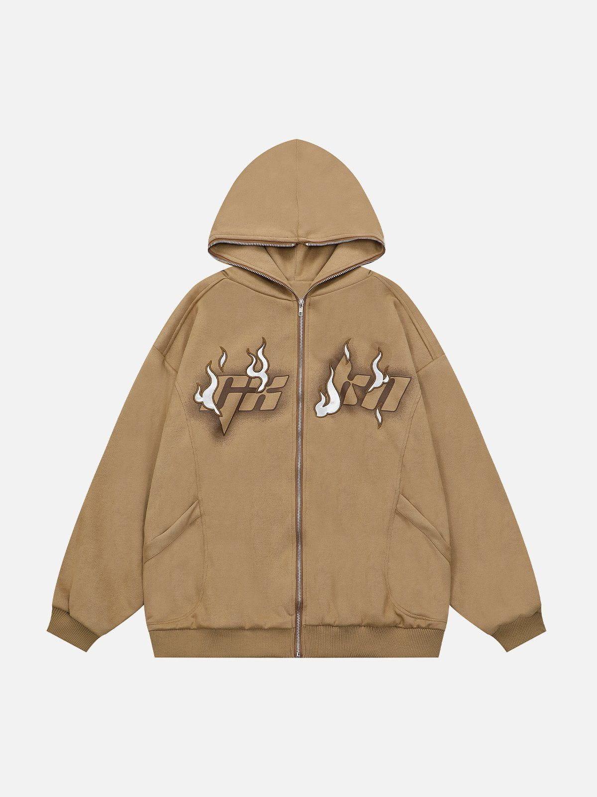 1984® - Flame Zipper Design Hoodie - 1984brand
