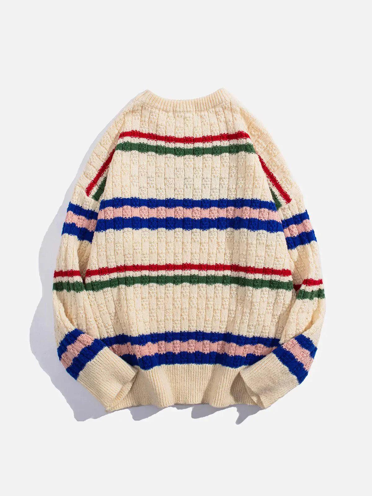 1984® - Flocking Colourful Letter Sweater - 1984brand