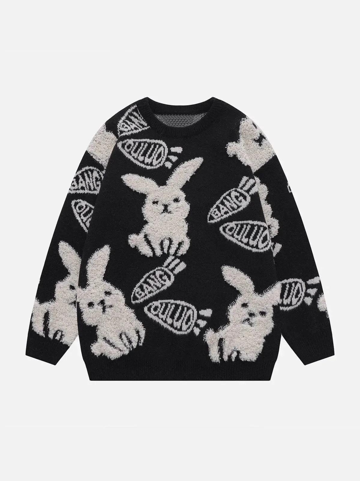 1984® - Flocking Rabbit Knit Sweater - 1984brand