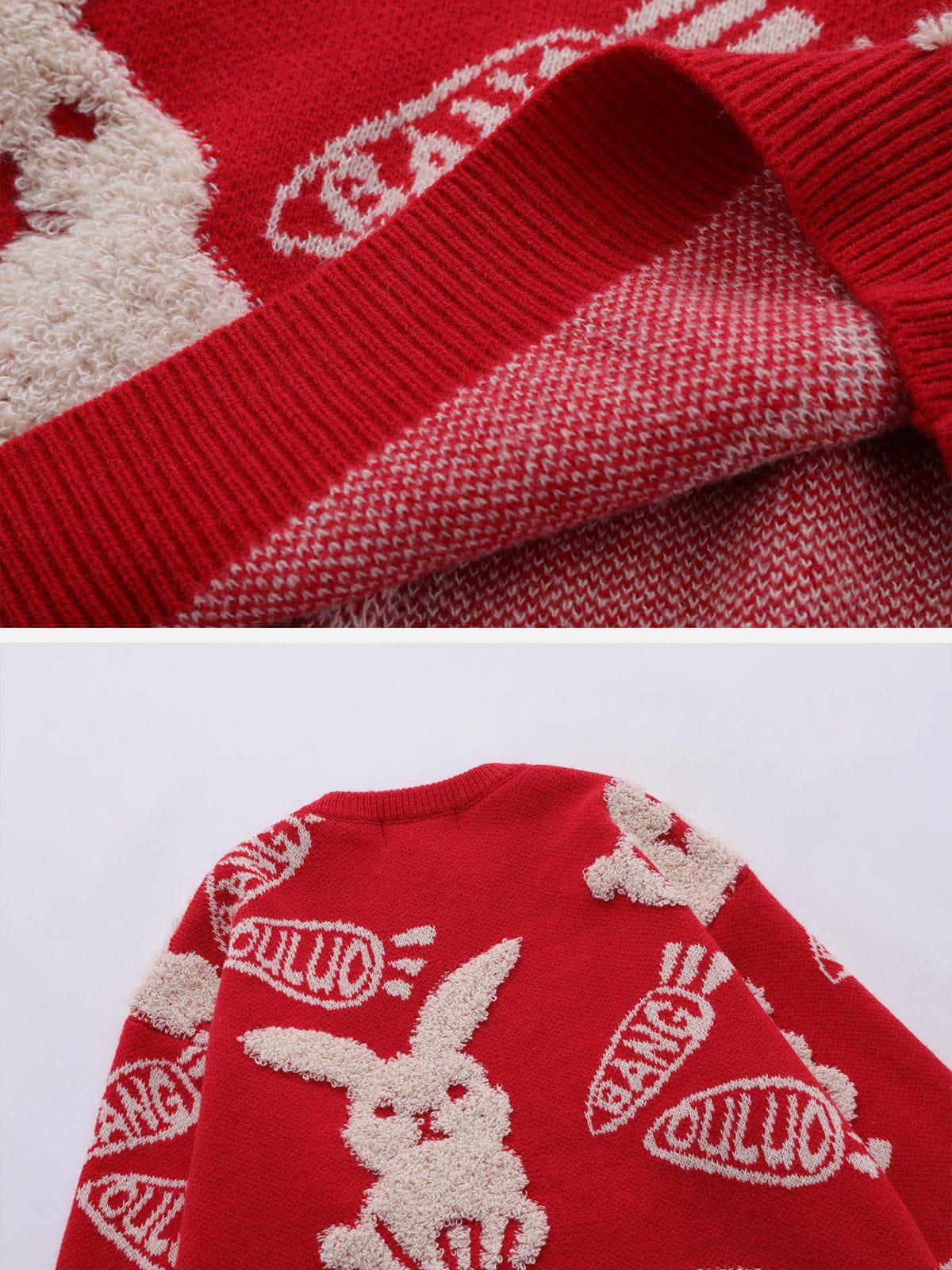 1984® - Flocking Rabbit Knit Sweater - 1984brand