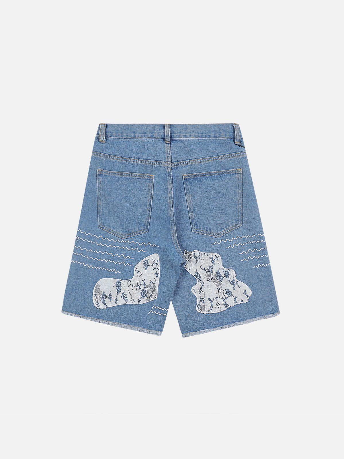 1984® - Flocking Star Denim Shorts - 1984brand