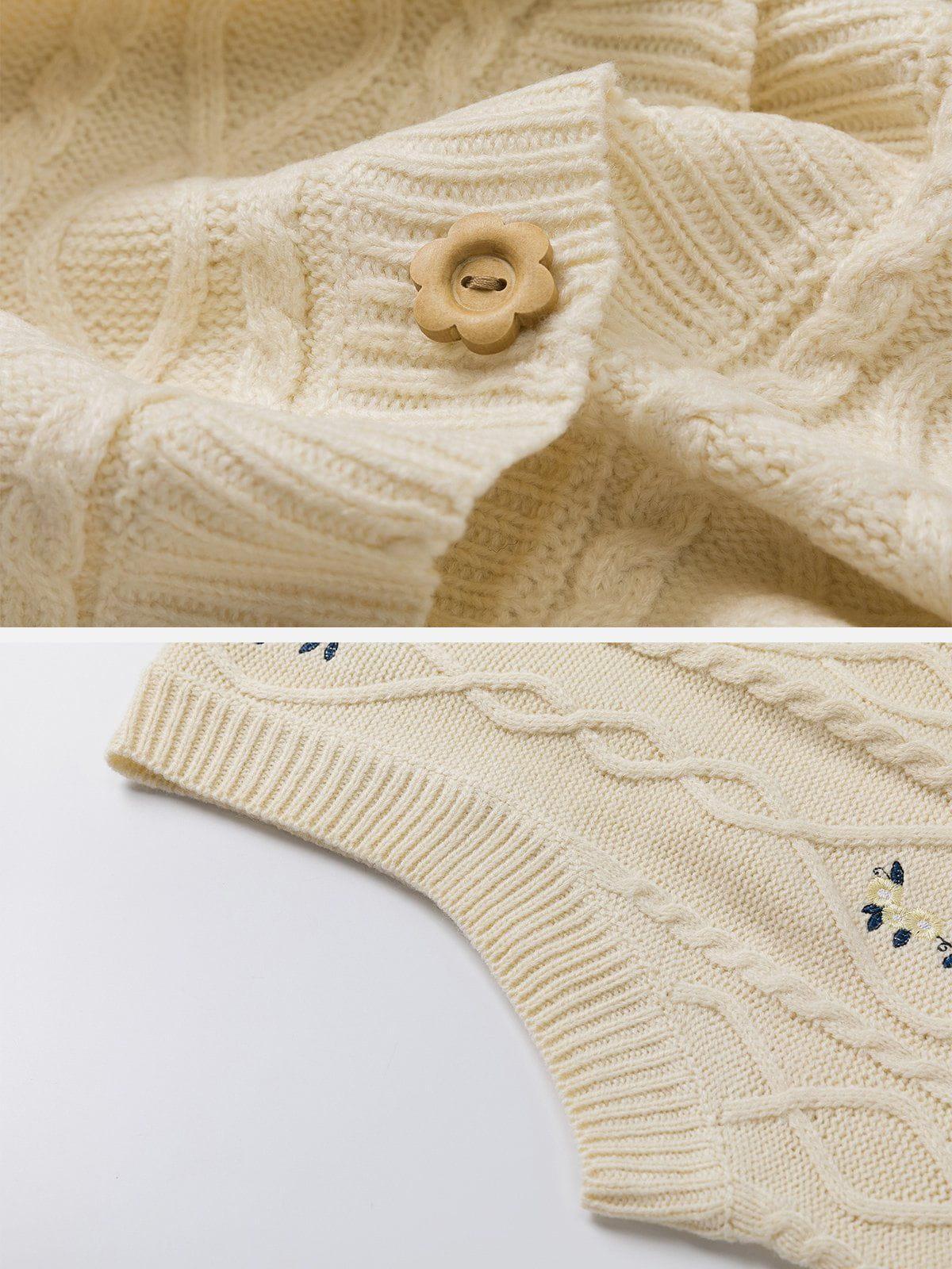 1984® - Floral Embroidered Sweater Vest - 1984brand