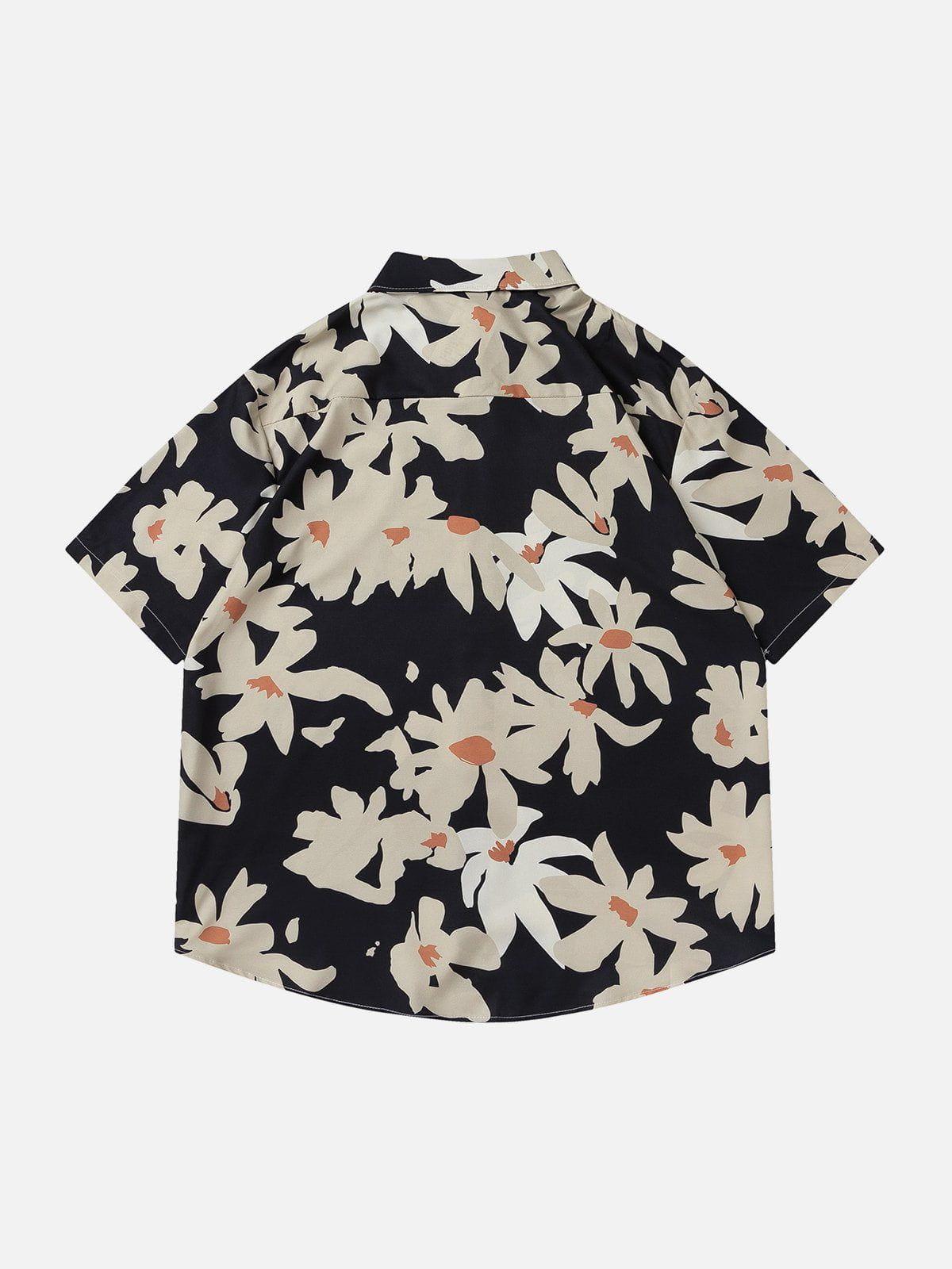 1984® - Flowers Print Short Sleeve Shirt - 1984brand