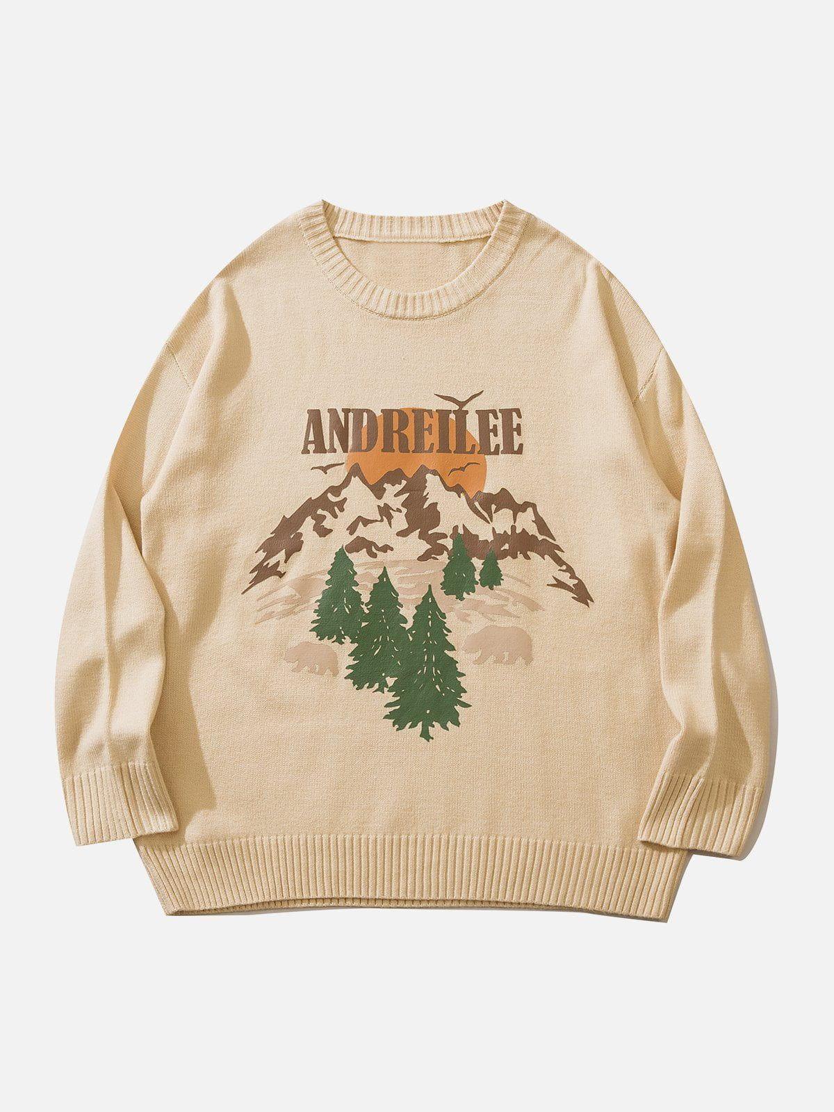 1984® - Forest Landscape Print Sweater - 1984brand