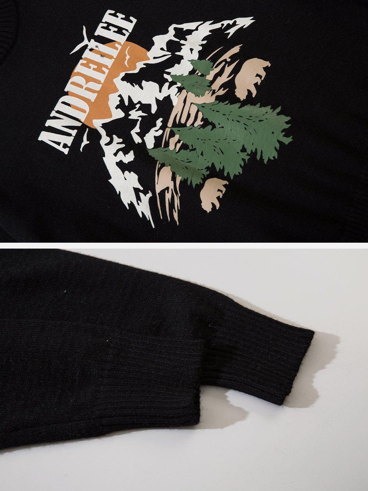 1984® - Forest Landscape Print Sweater - 1984brand