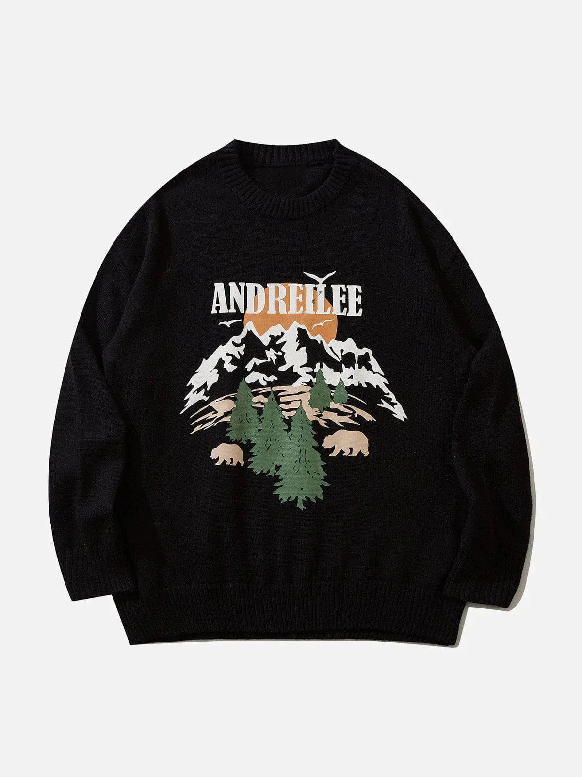 1984® - Forest Landscape Print Sweater - 1984brand