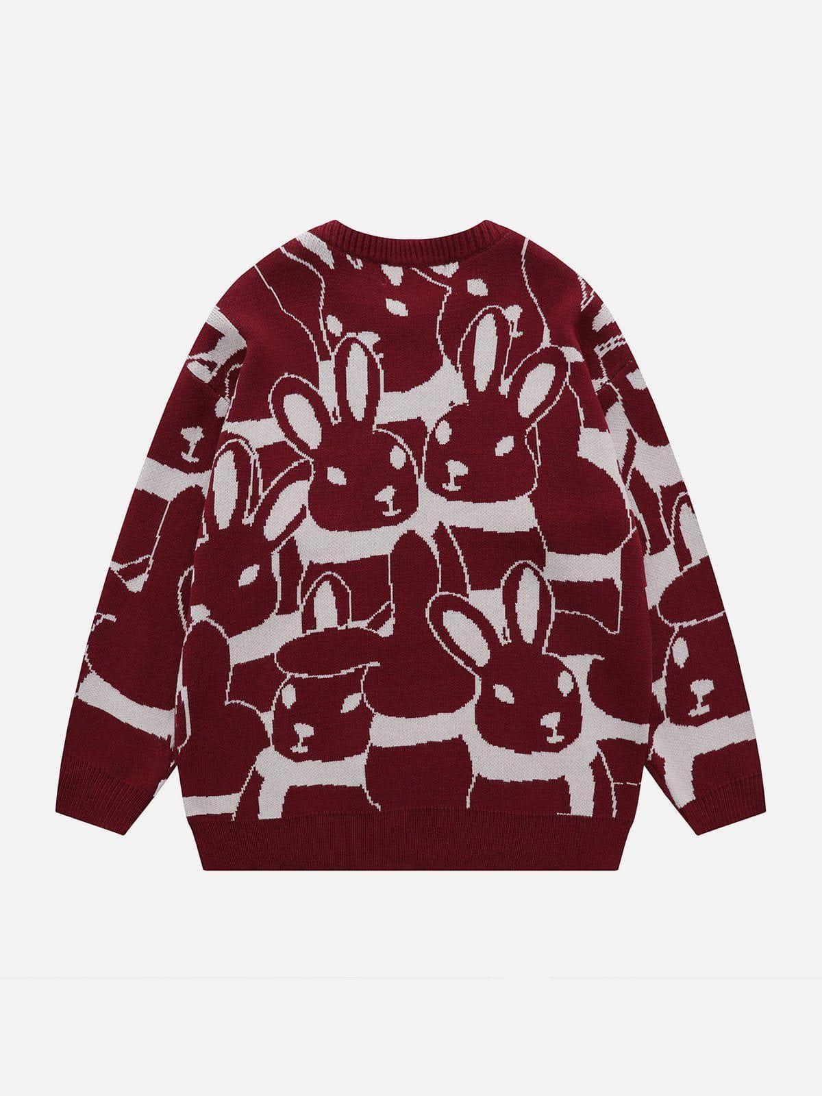 1984® - Full Rabbit Jacquard Knit Sweater - 1984brand