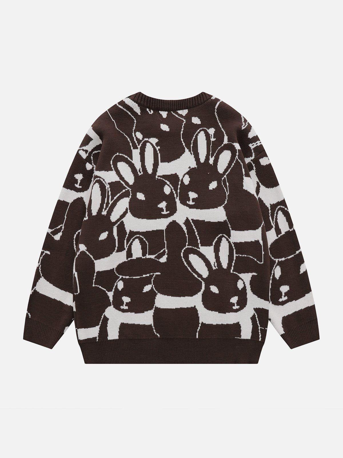 1984® - Full Rabbit Jacquard Knit Sweater - 1984brand