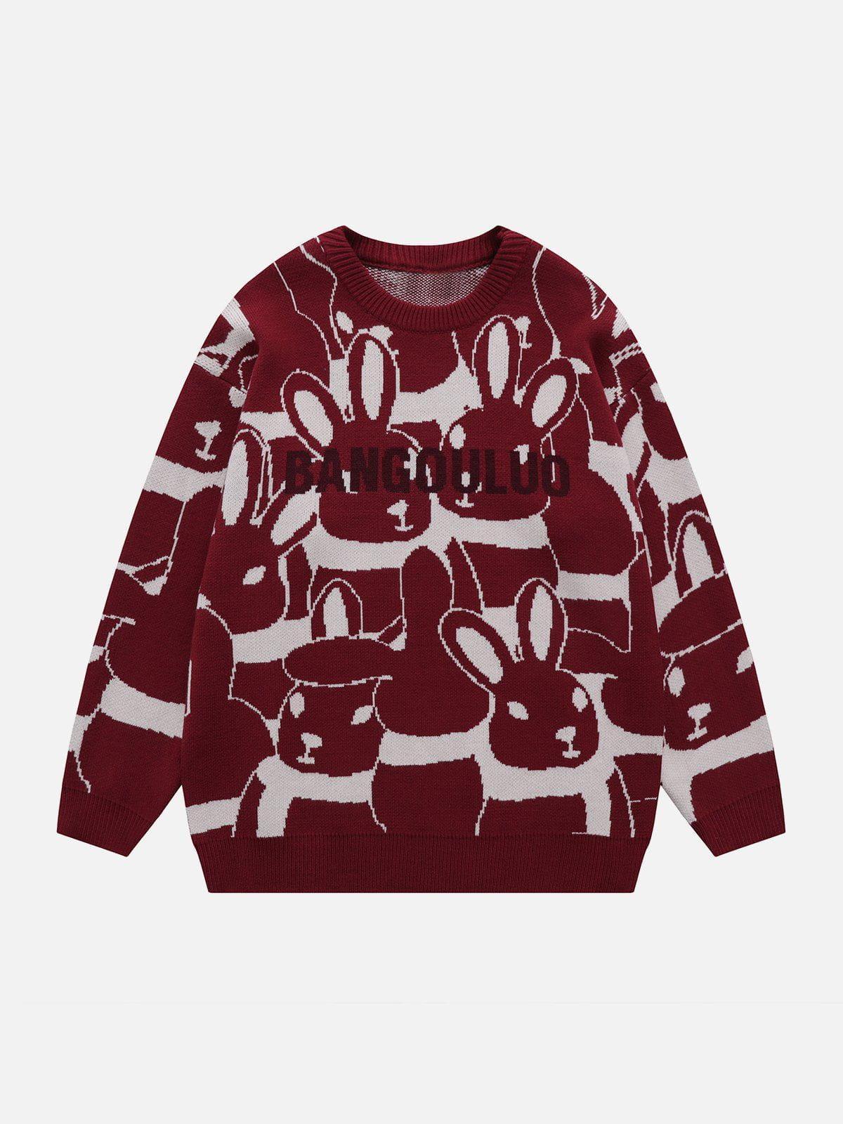 1984® - Full Rabbit Jacquard Knit Sweater - 1984brand