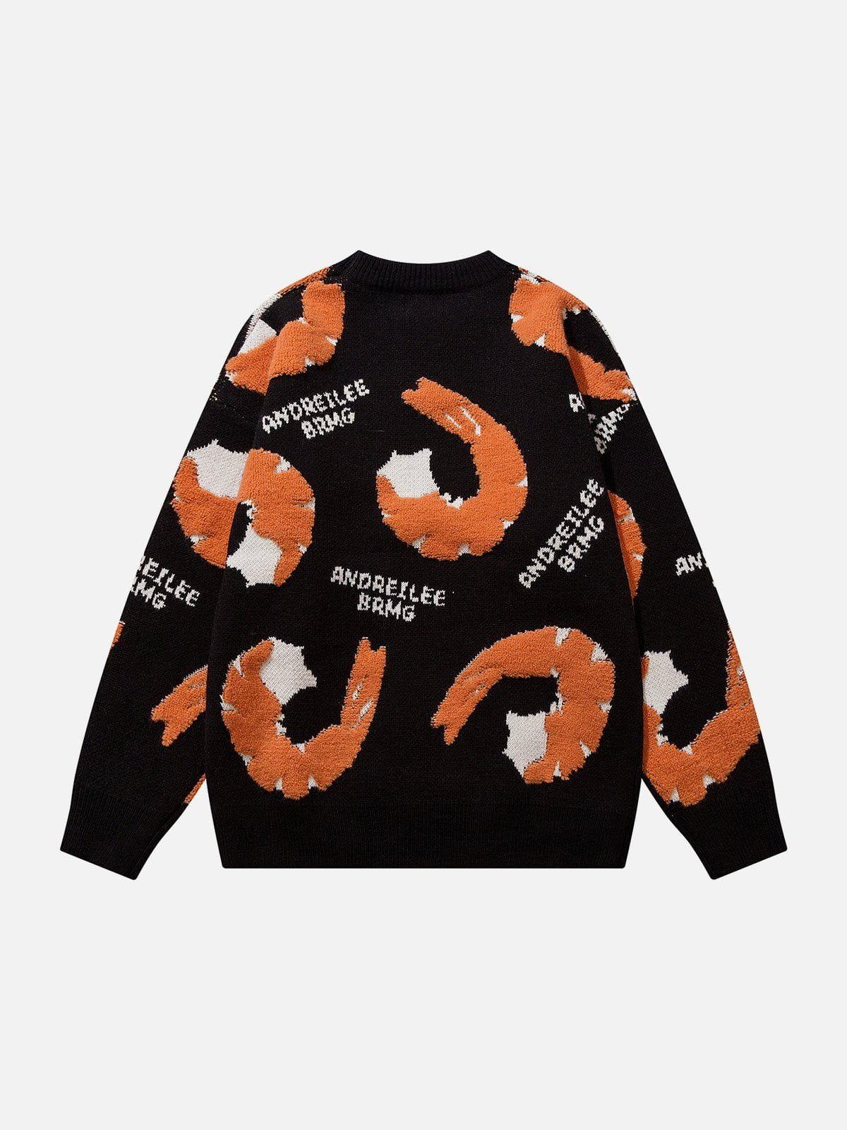 1984® - Fun Shrimp Jacquard Knit Sweater - 1984brand