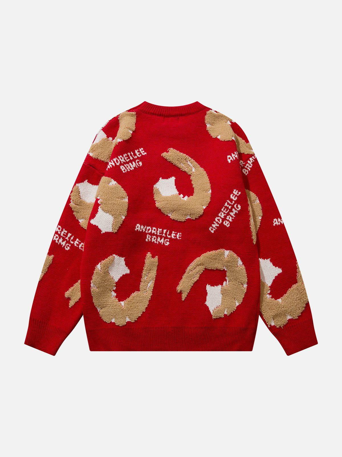 1984® - Fun Shrimp Jacquard Knit Sweater - 1984brand