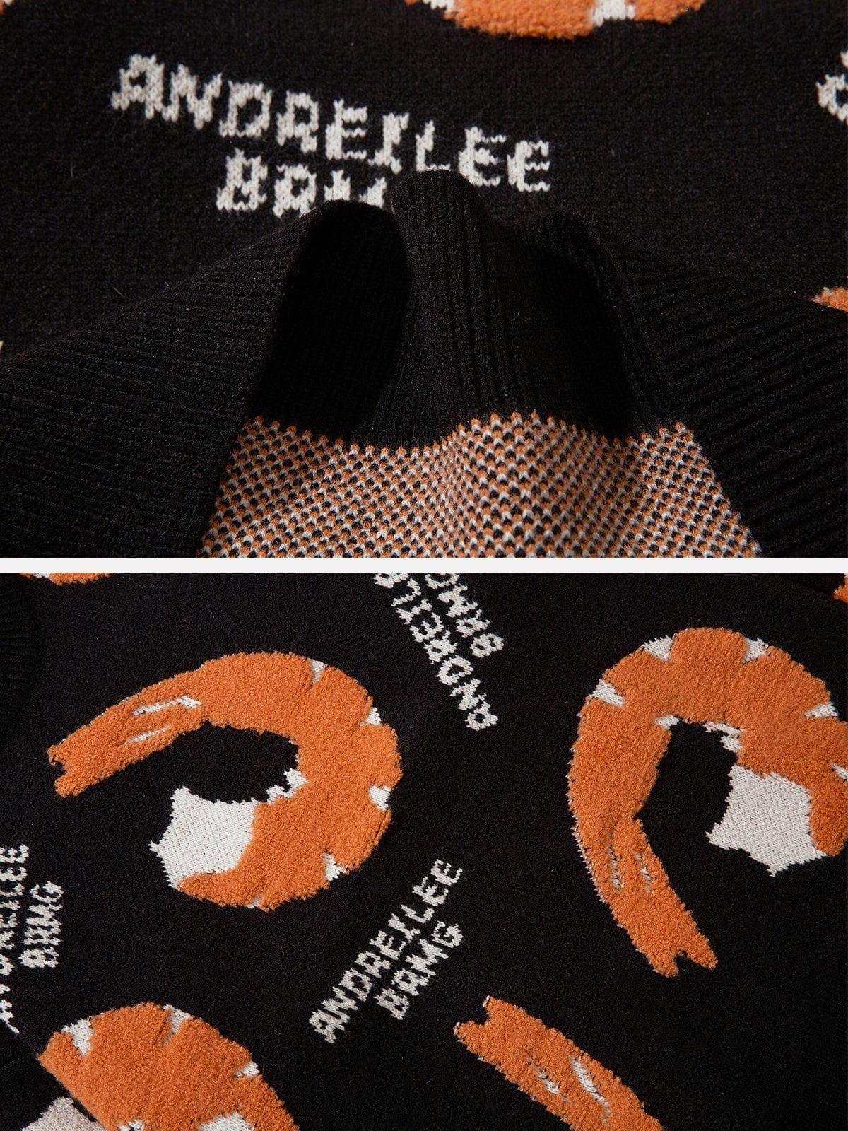 1984® - Fun Shrimp Jacquard Knit Sweater - 1984brand