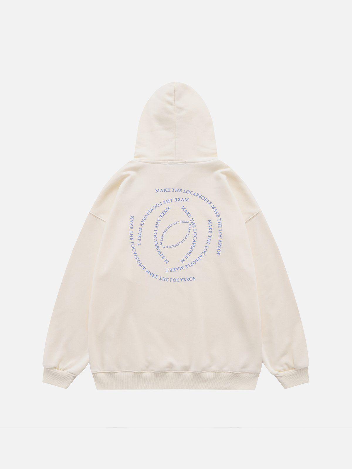 1984® - Gothic Letter Print Hoodie - 1984brand