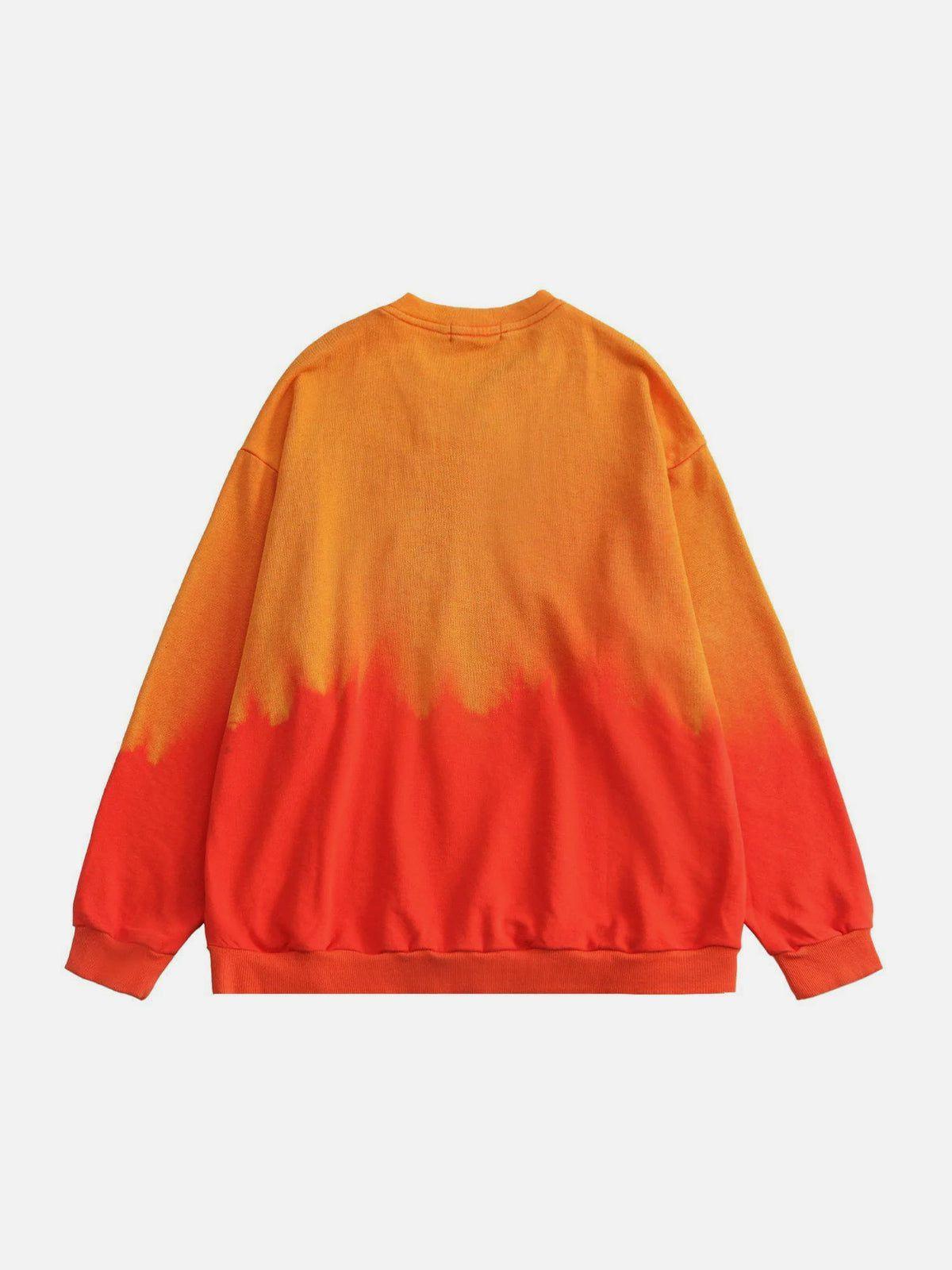 1984® - Gradient Embroidery Heart Chain Sweatshirt - 1984brand
