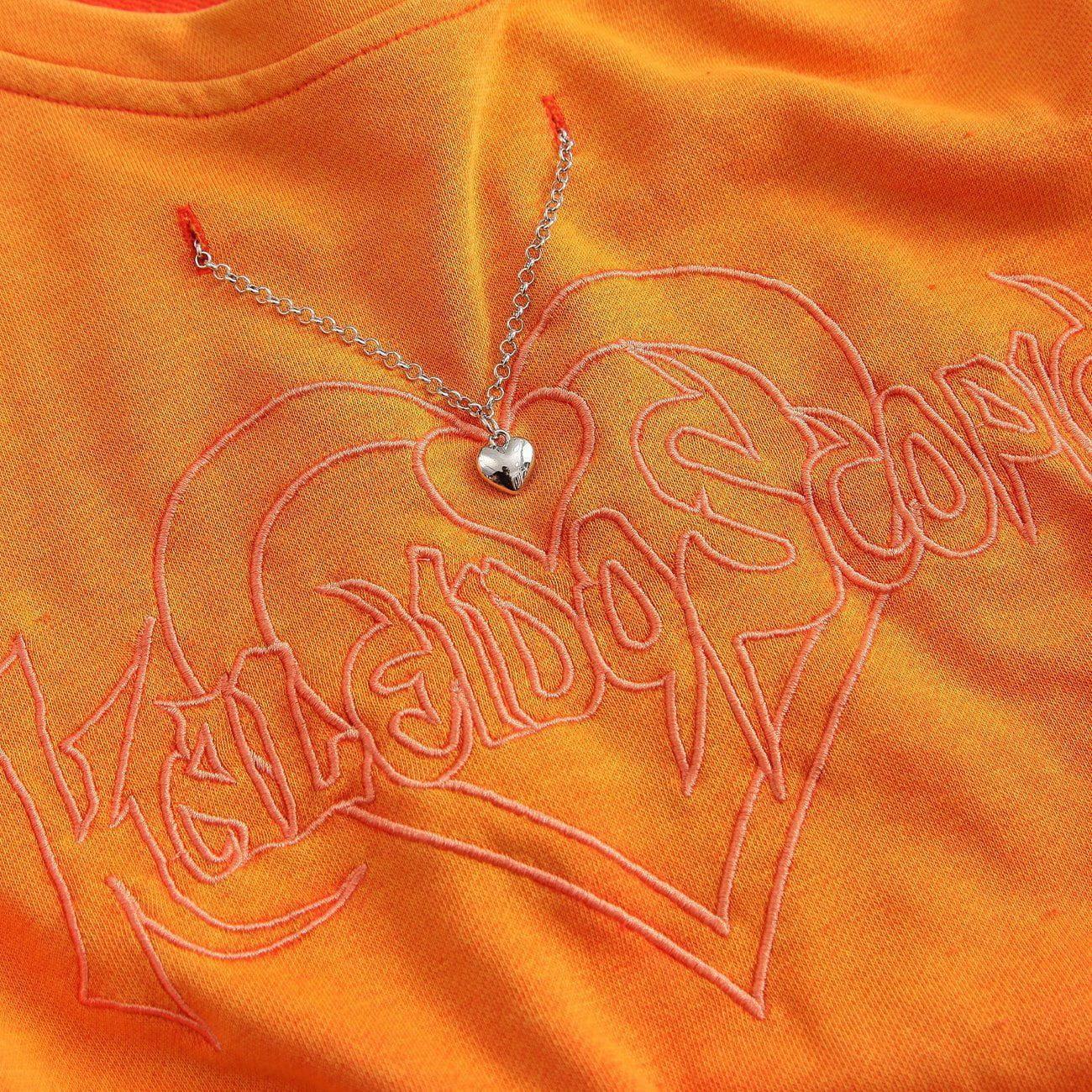 1984® - Gradient Embroidery Heart Chain Sweatshirt - 1984brand