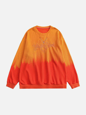 1984® - Gradient Embroidery Heart Chain Sweatshirt - 1984brand