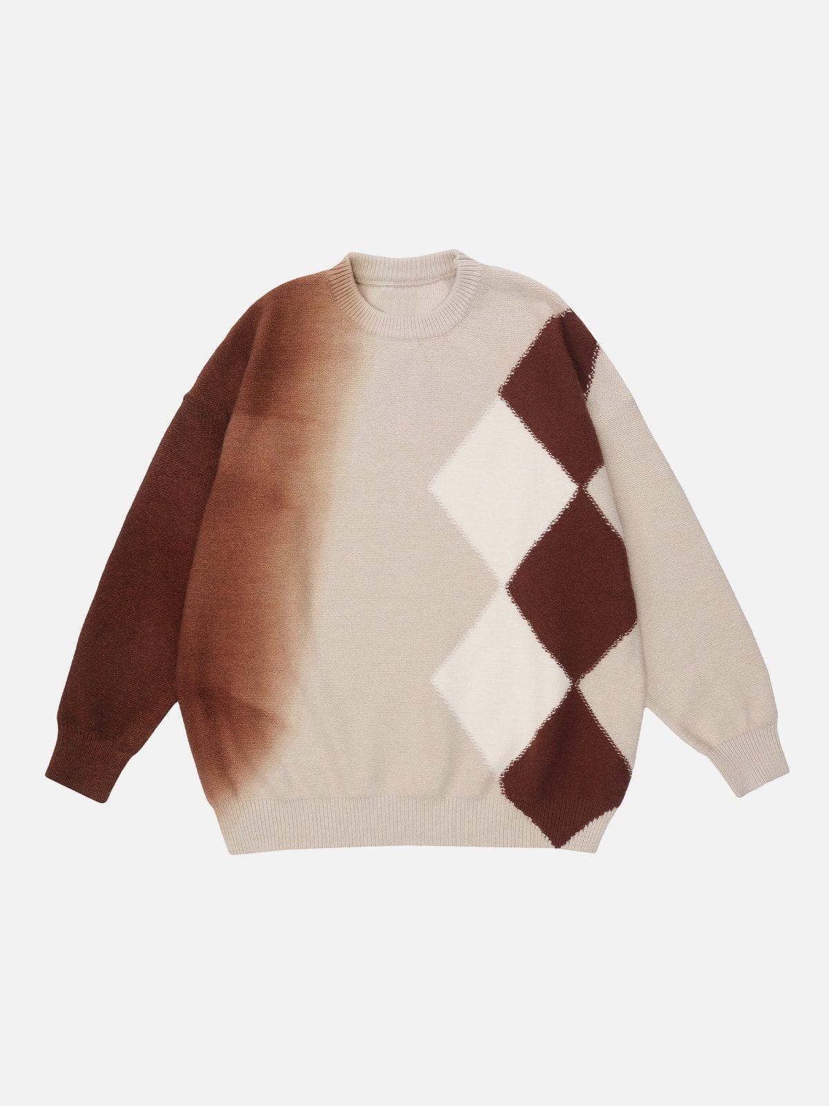 1984® - Gradient Large Plaid Sweater - 1984brand