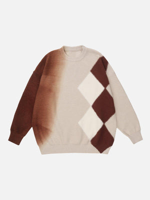 1984® - Gradient Large Plaid Sweater - 1984brand