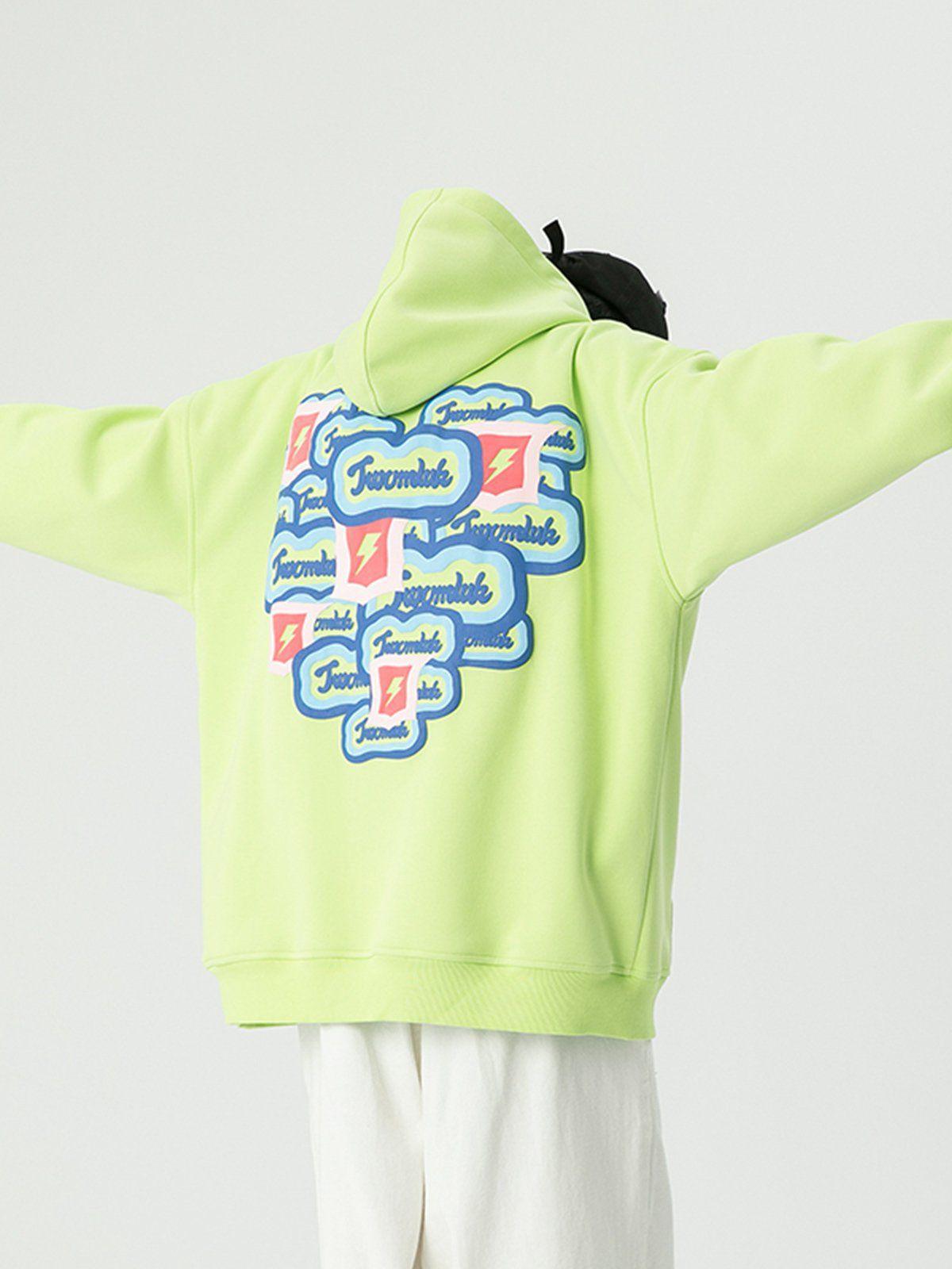 1984® - Heart Letter Print Hoodie - 1984brand