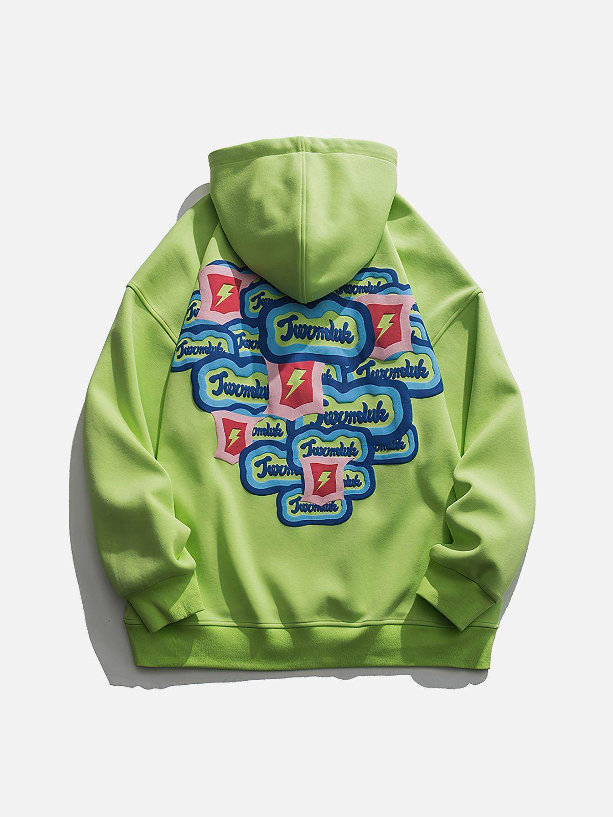 1984® - Heart Letter Print Hoodie - 1984brand