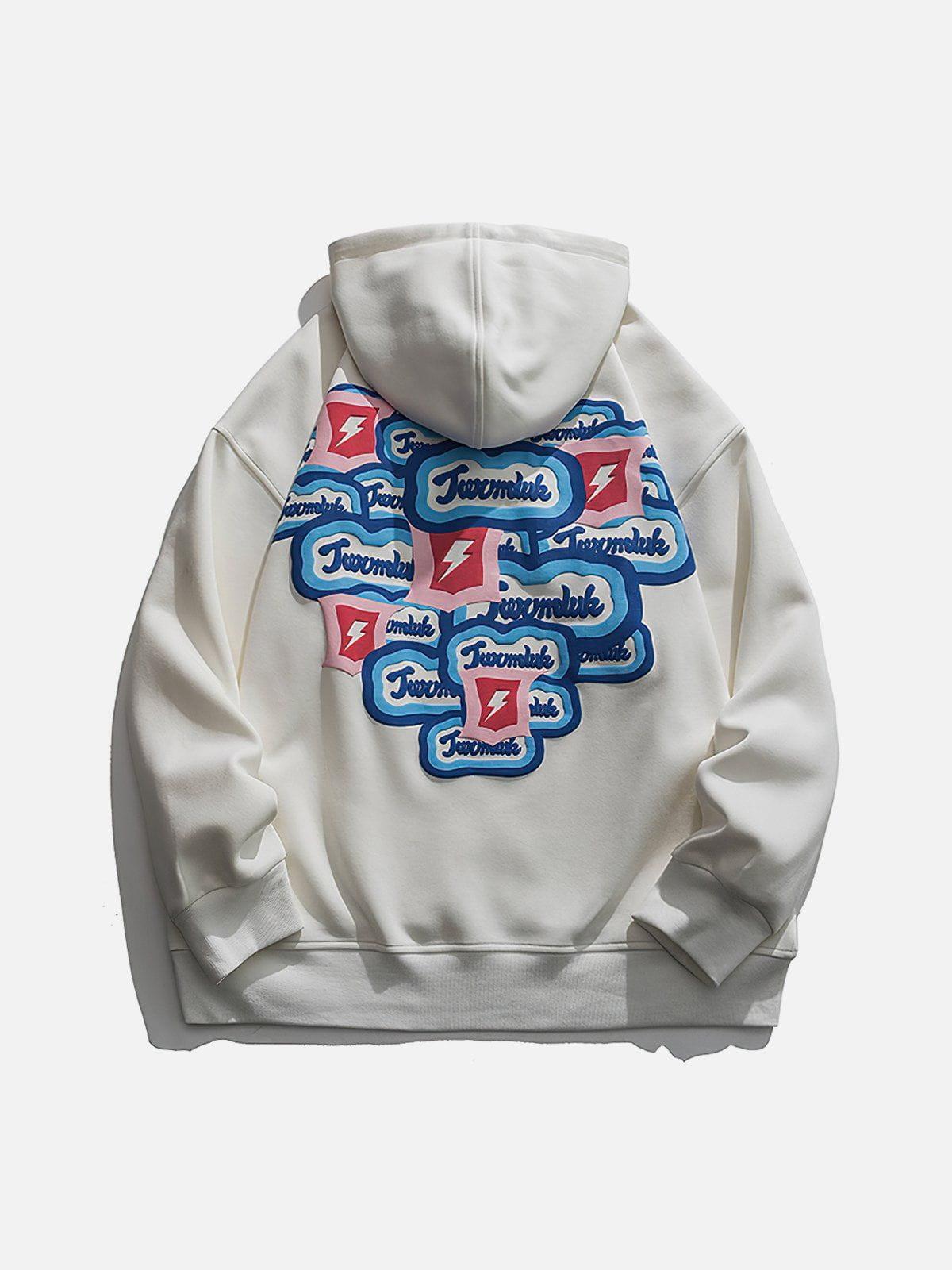 1984® - Heart Letter Print Hoodie - 1984brand