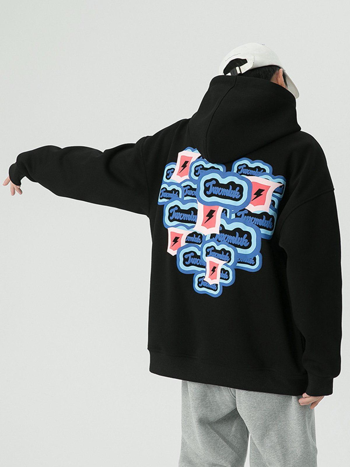 1984® - Heart Letter Print Hoodie - 1984brand