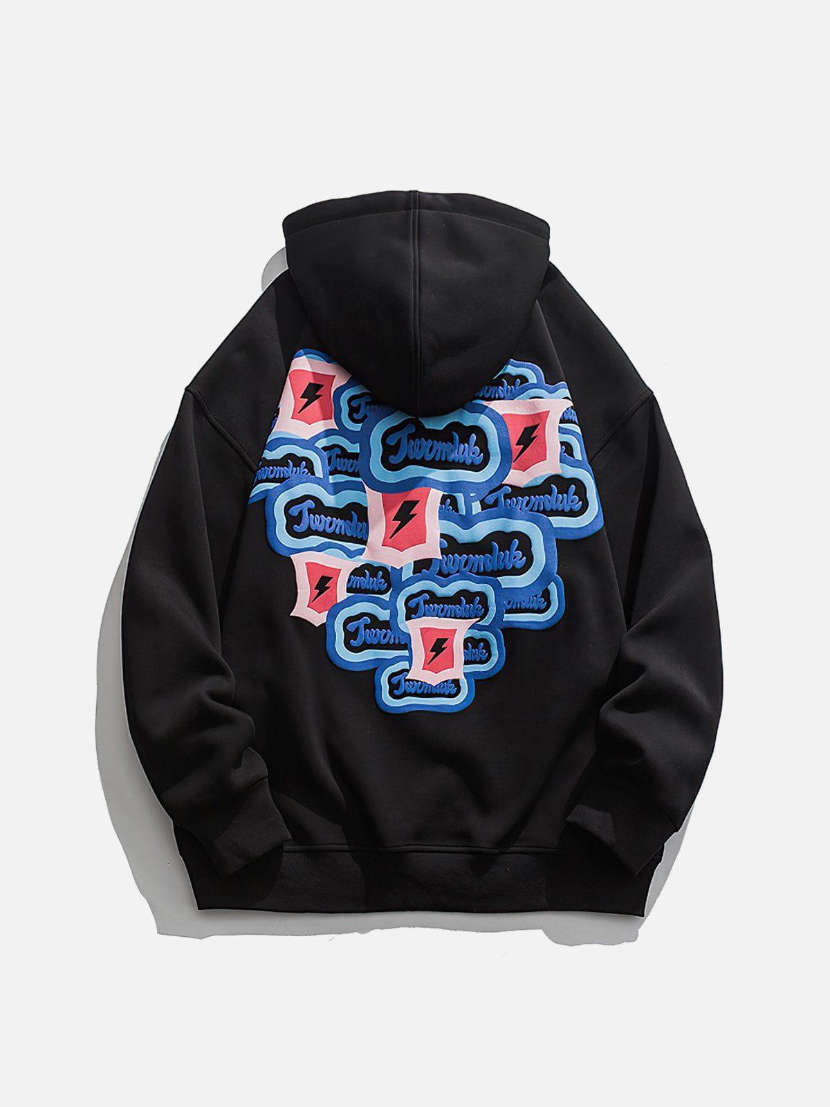 1984® - Heart Letter Print Hoodie - 1984brand