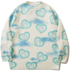 1984® - Heart Pattern Tie-dye Sweater - 1984brand